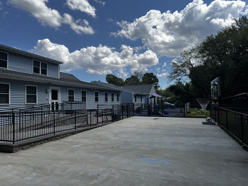 Shared community sidewalk and walkway cleaning