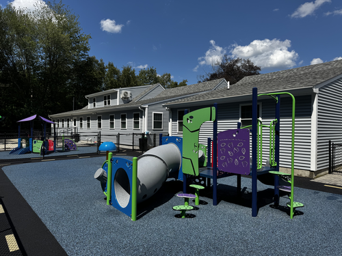 Clean shared recreation and community exterior area